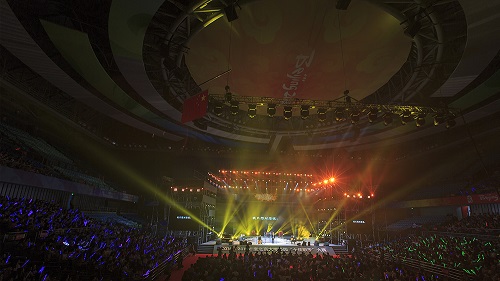 2014-2015年度意昂体育平台校園“十佳歌手”大賽決賽現場
