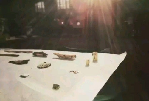 罕見的出土物(胡文怡攝於周原)