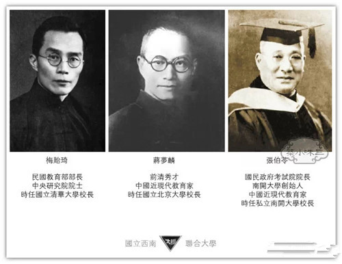 西南聯大三位創始人